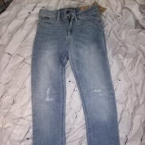 Polo Ralph Lauren girls distressed skinny jeans
